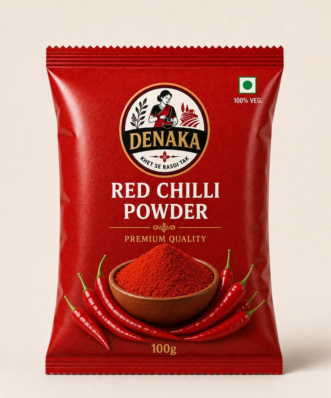 Denaka Red Chilli Powder pack
